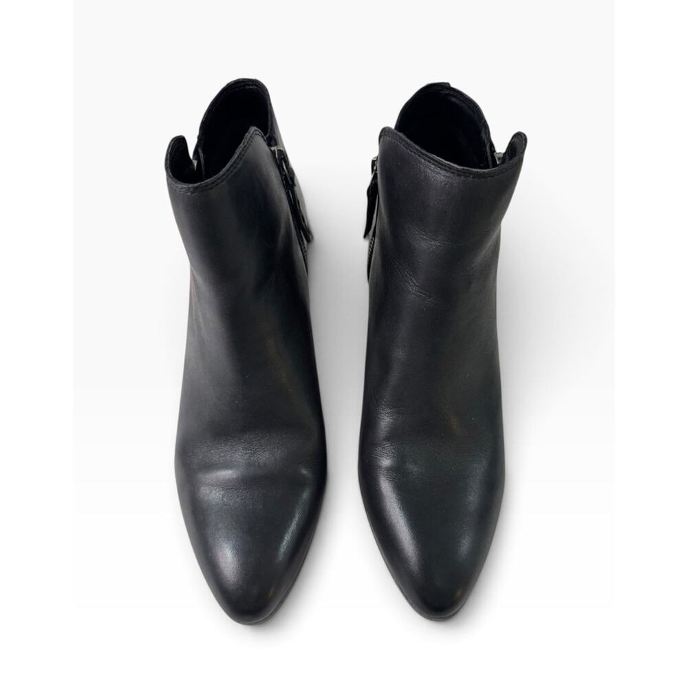 FRYE Women's Judith Zip Leather Ankle Boots Black 3471738 Size 10M Excellent - Picture 6 of 9